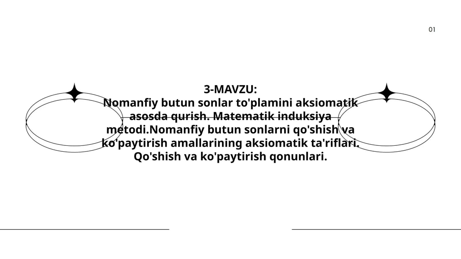 Nomanfiy butun sonlar to'plamini aksiomatik asosda qurish