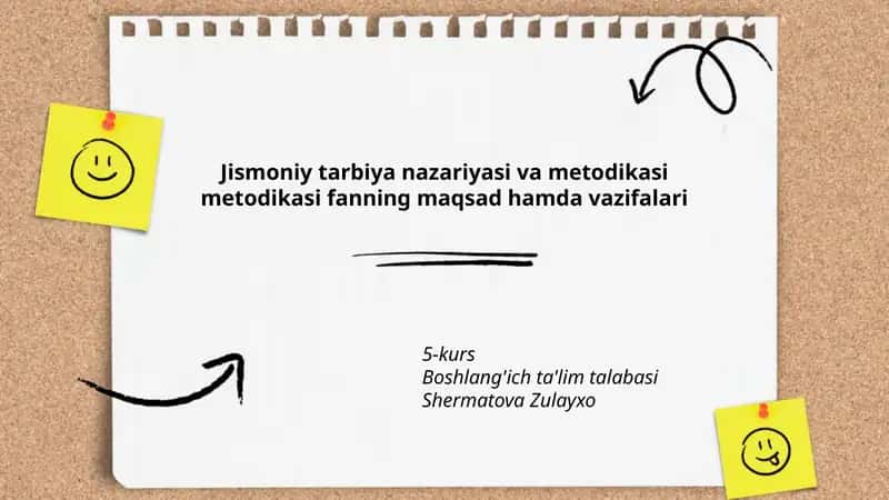 Jismoniy tarbiya nazariyasi va metodikasi