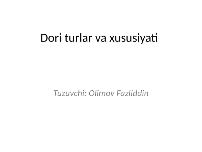 Farmatsevtika va tibbiyot