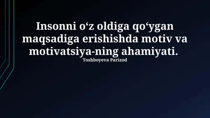 Uyqusizlik va Maqsadga Erishish