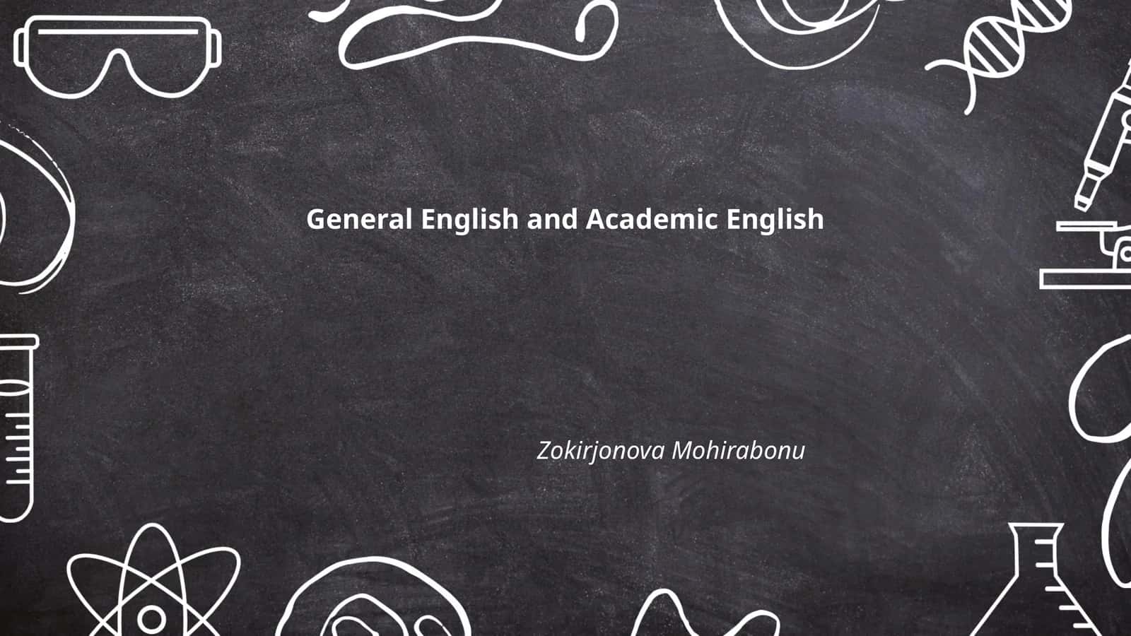 General English and Academic English