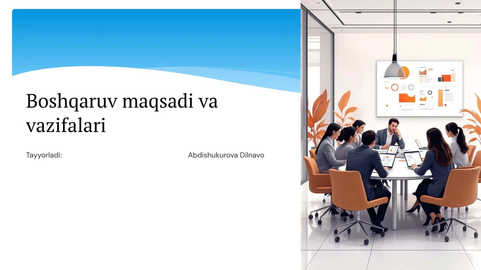 Boshqaruv maqsadi va vazifalari