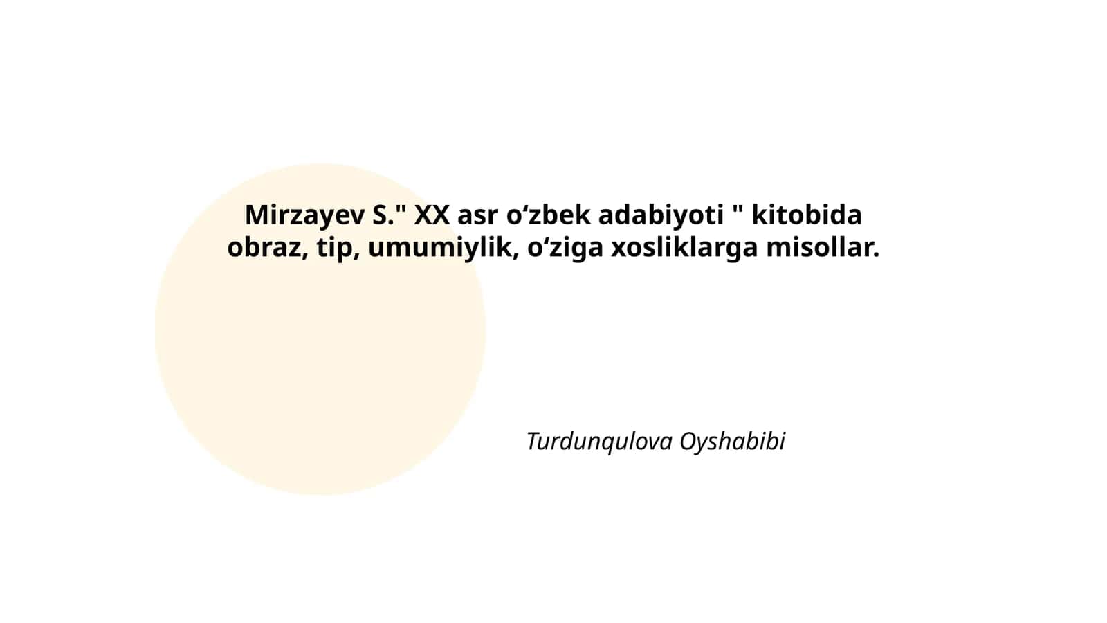 XX asr oʻzbek adabiyoti