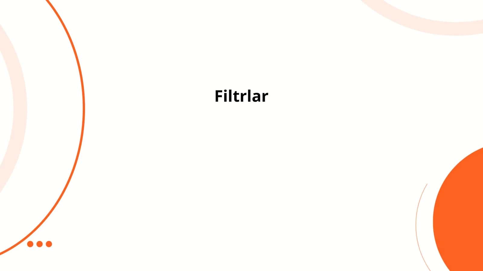 Filtrlar