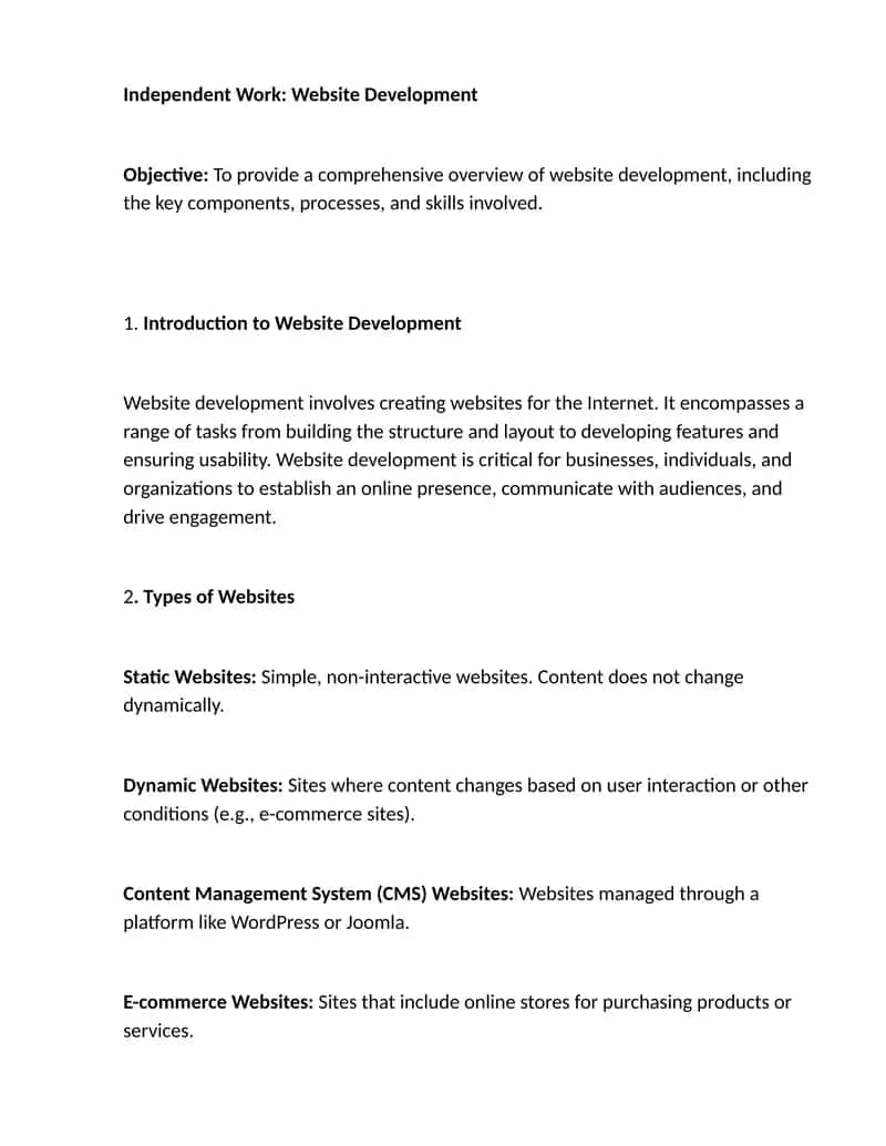Website Development