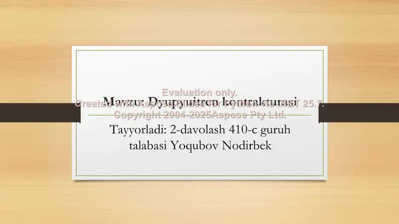 Dyupyuitren kontrakturasi