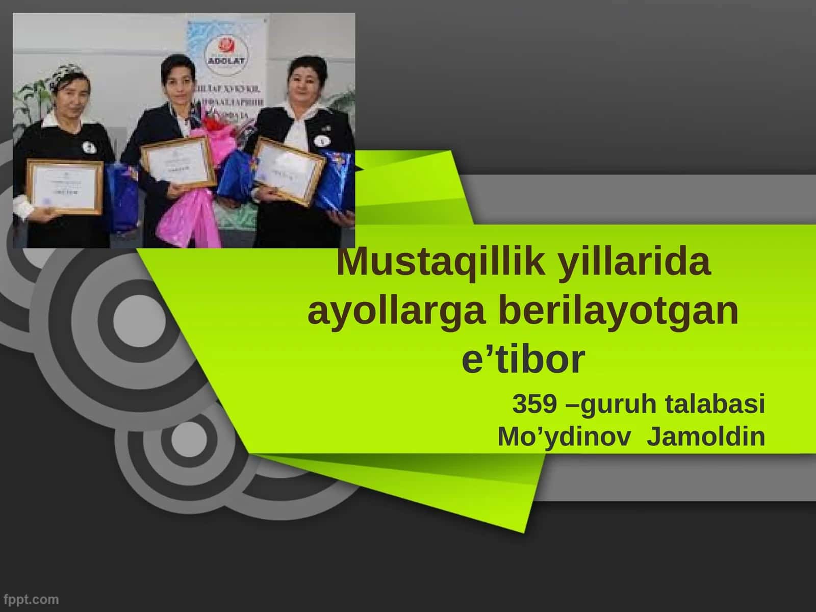 Mustaqillik yillarida ayollarga berilayotgane’tibor