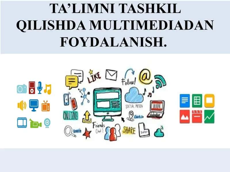 Ta'limni tashkil qilishda multimediyadan foydalanish