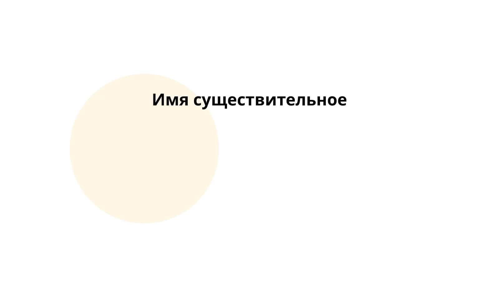 Имя существительное