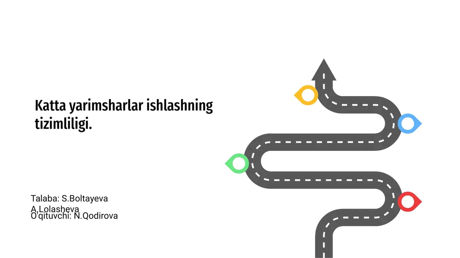 Katta yarimsharlar ishlashning tizimliligi