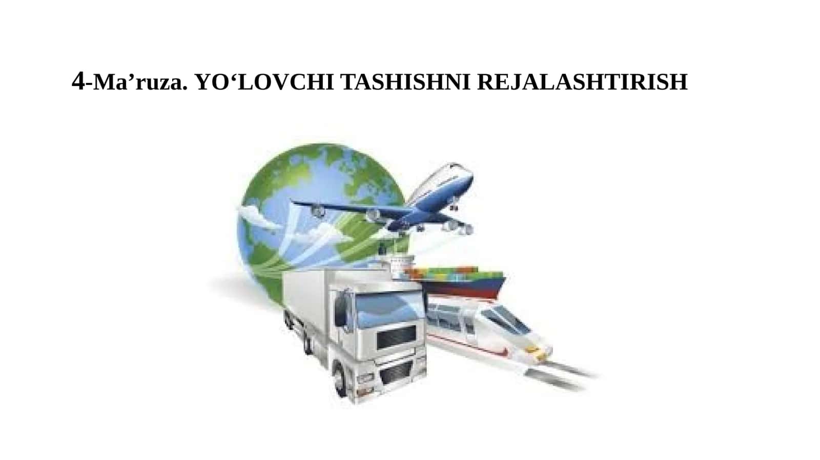 Yo'lovchi tashishni rejalaştirish