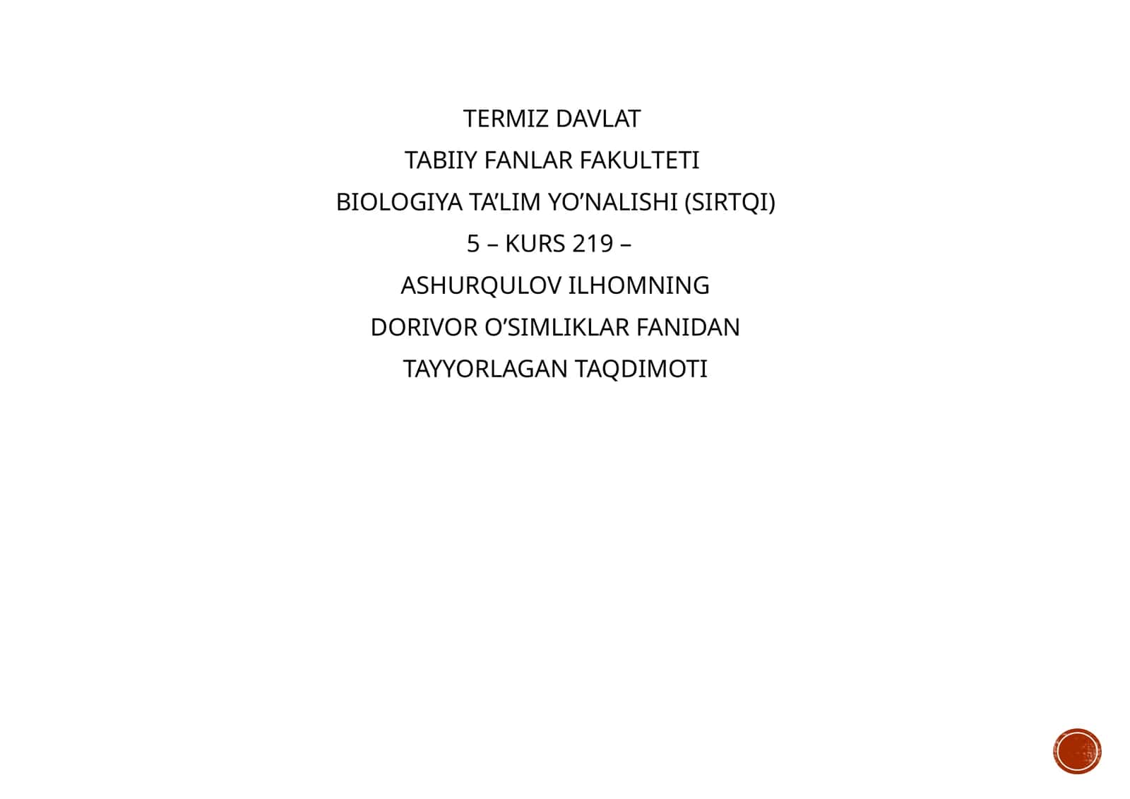 Nafas yo'llari kasalliklarida va mikroblarga qarshi qo'llaniladigan dorivor o'simliklar