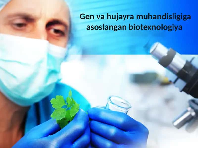 Gen va hujayra injeneriyasiga asoslangan biotexnologiya
