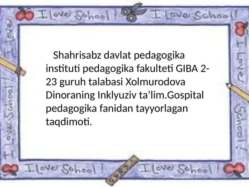 Inklyuziv ta’limning ilmiy tadqiqotlari