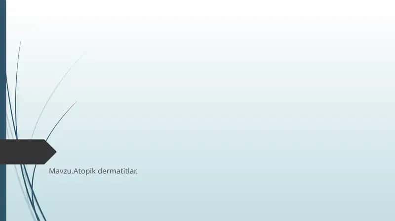 Atopik dermatitlar