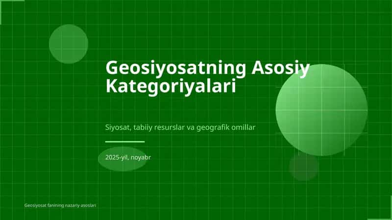 Geosiyosiy kategoriyalar