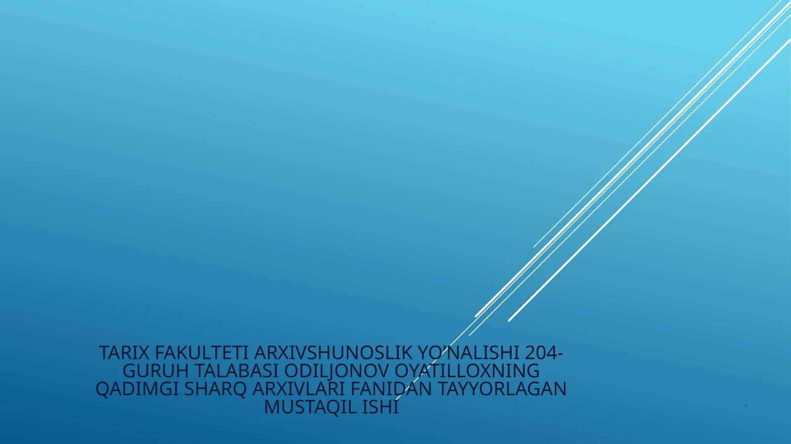 Ashshurbalit I mavzusida slayd