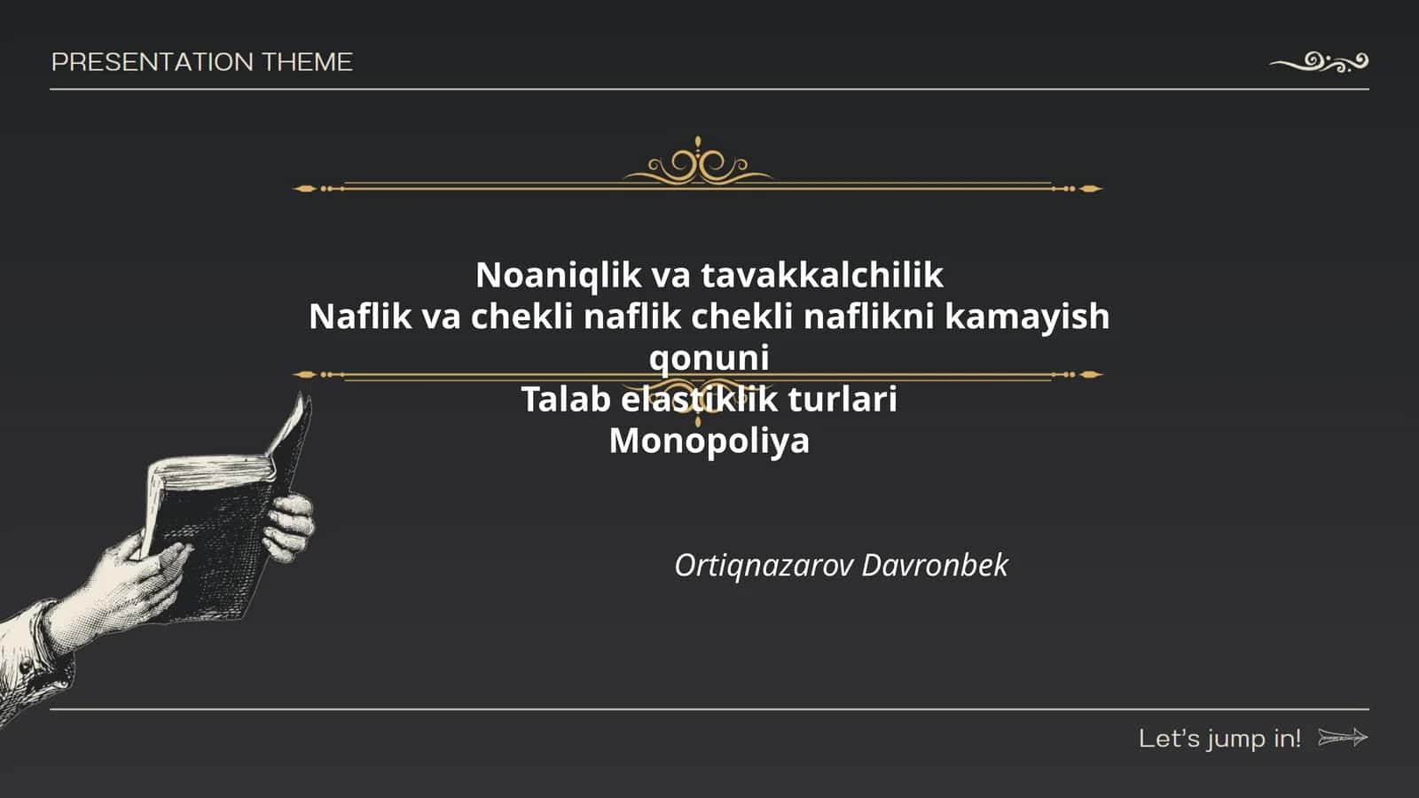 Noaniqlik va tavakkalchilik