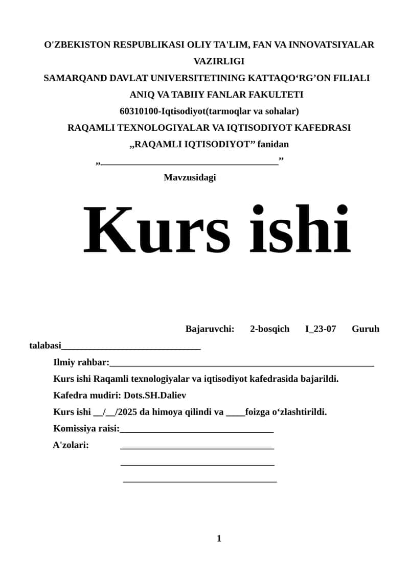 RAQAMLI TEXNOLOGIYALARNING NAZARIY ASOSLARI