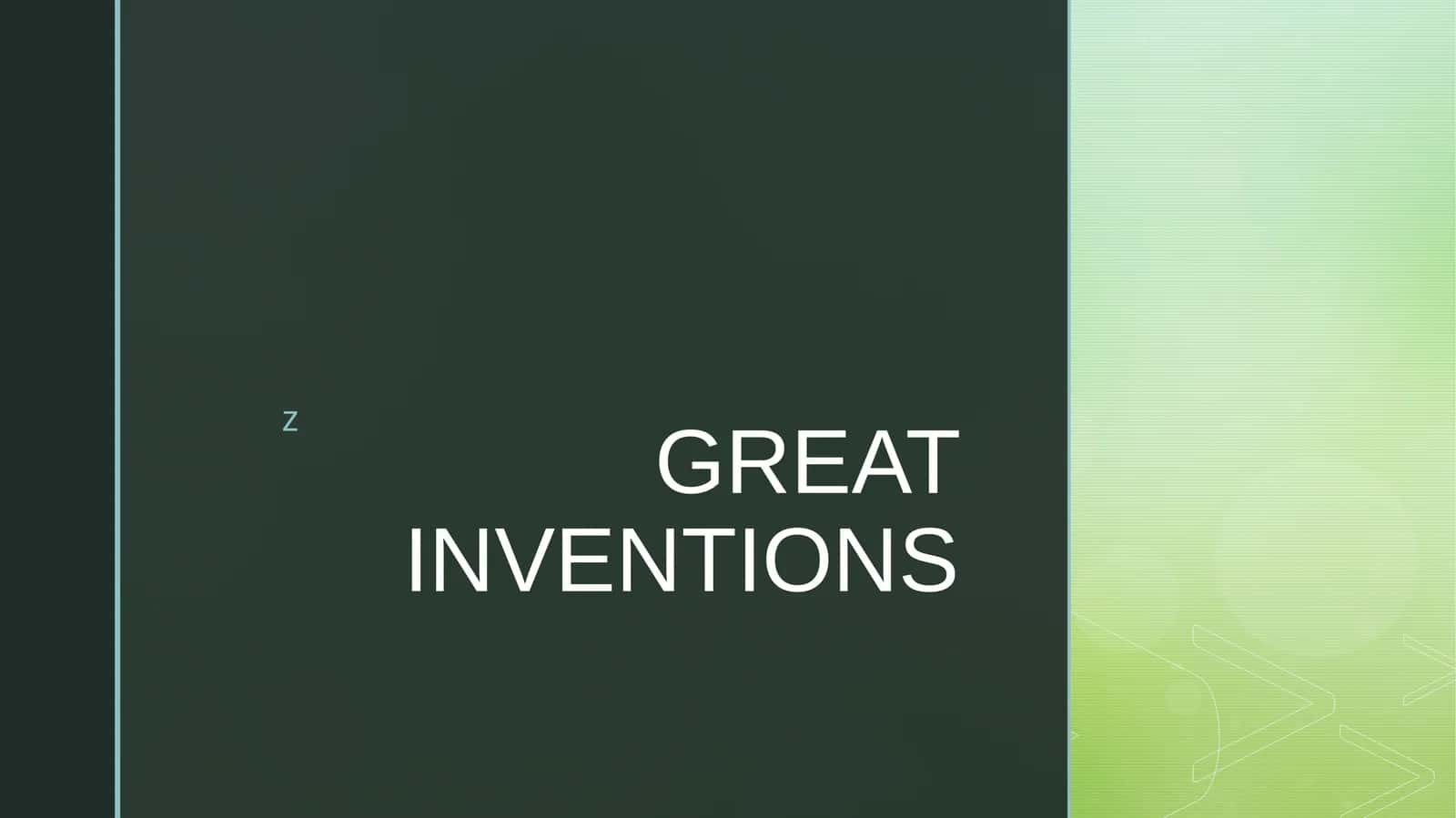 Great Inventions
