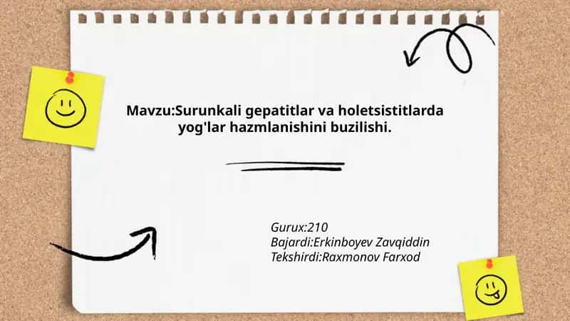 Surunkali gepatitlar va holetsistitlarda yog'lar hazmlanishini buzilishi