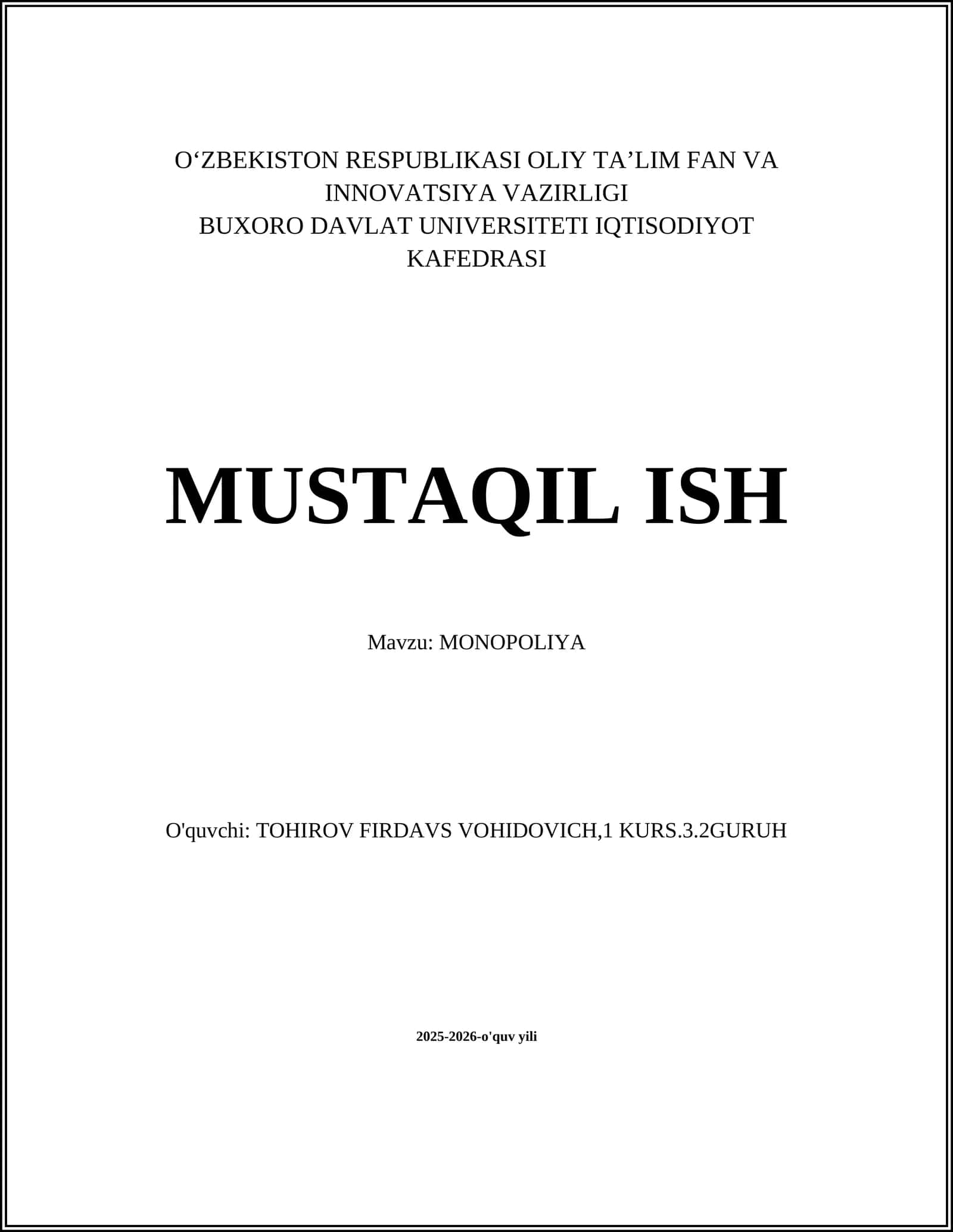 MONOPOLIYA