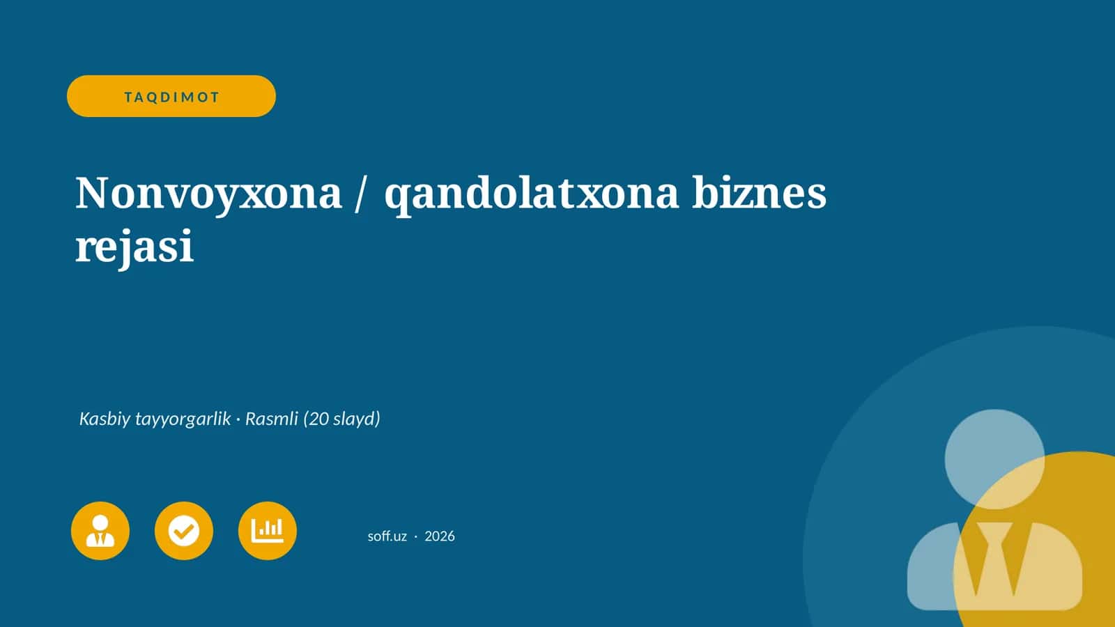 Nonvoyxona / qandolatxona biznes rejasi