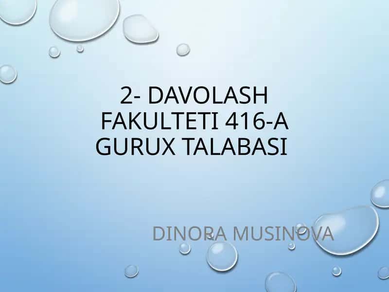 Siydik yo‘llari obstruksiyasi (SYO)