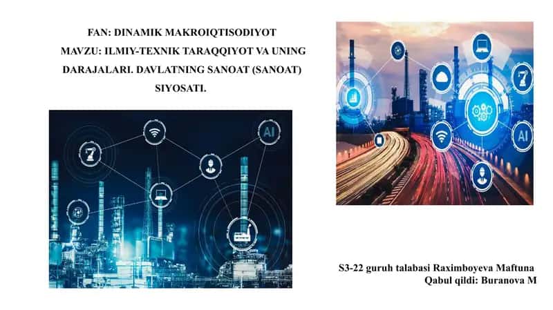 ILMIY-TEXNIK TARAQQIYOT VA UNING DARAJALARI