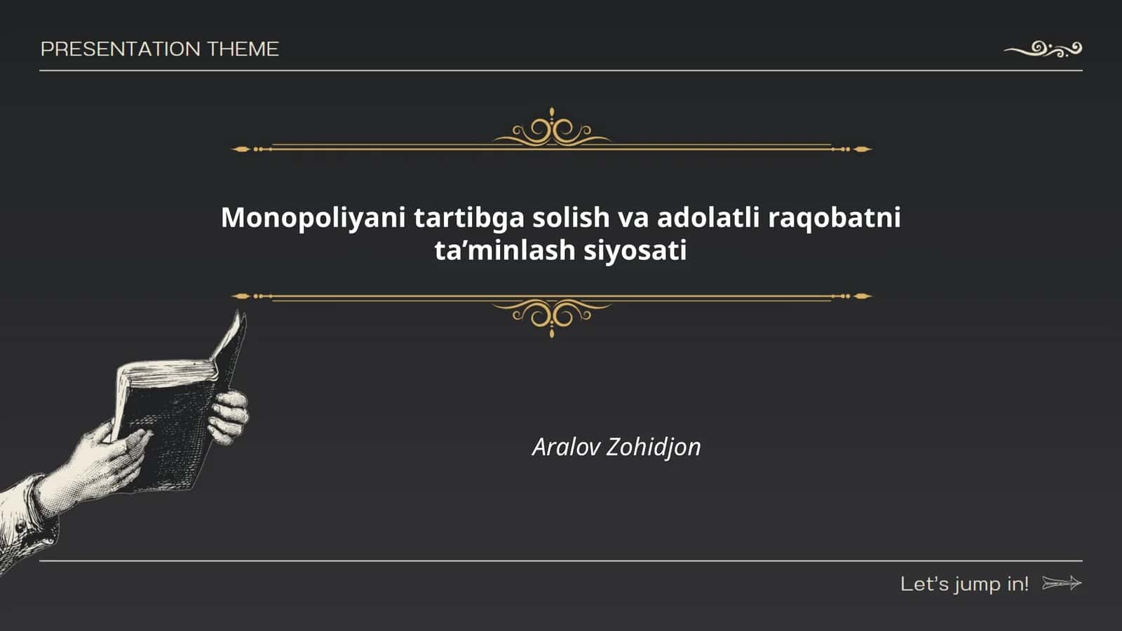 Monopoliyani tartibga solish va adolatli raqobatni ta’minlash siyosati