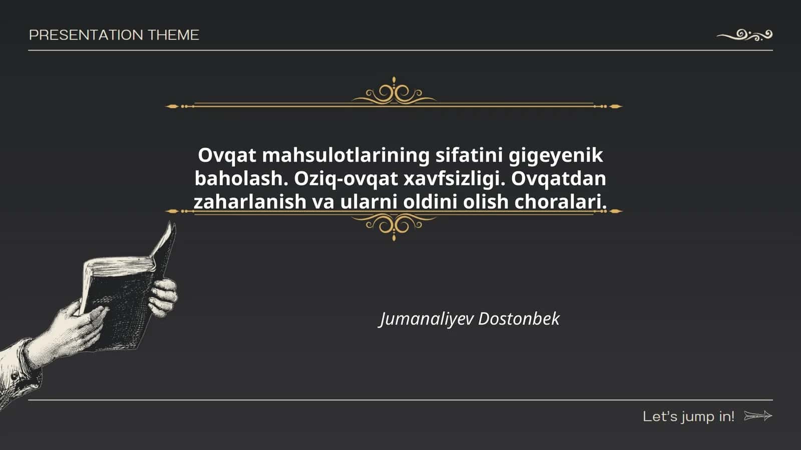 Oziq-ovqat mahsulotlarining gigienik bahosi