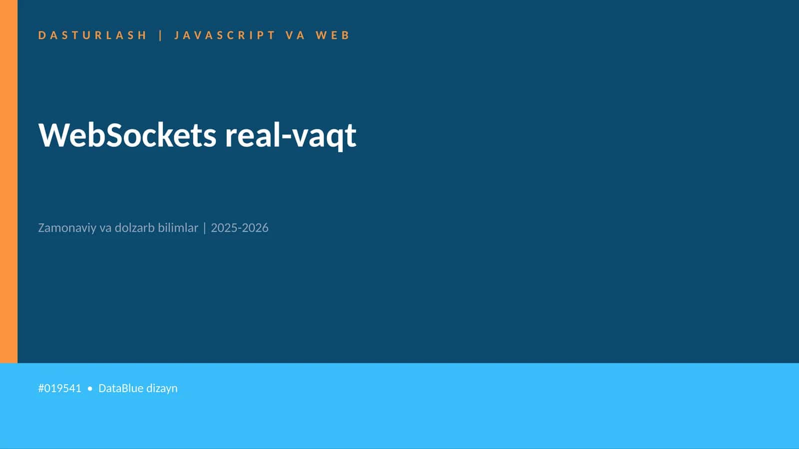 DASTURLASH | JAVASCRIPT VA WEB