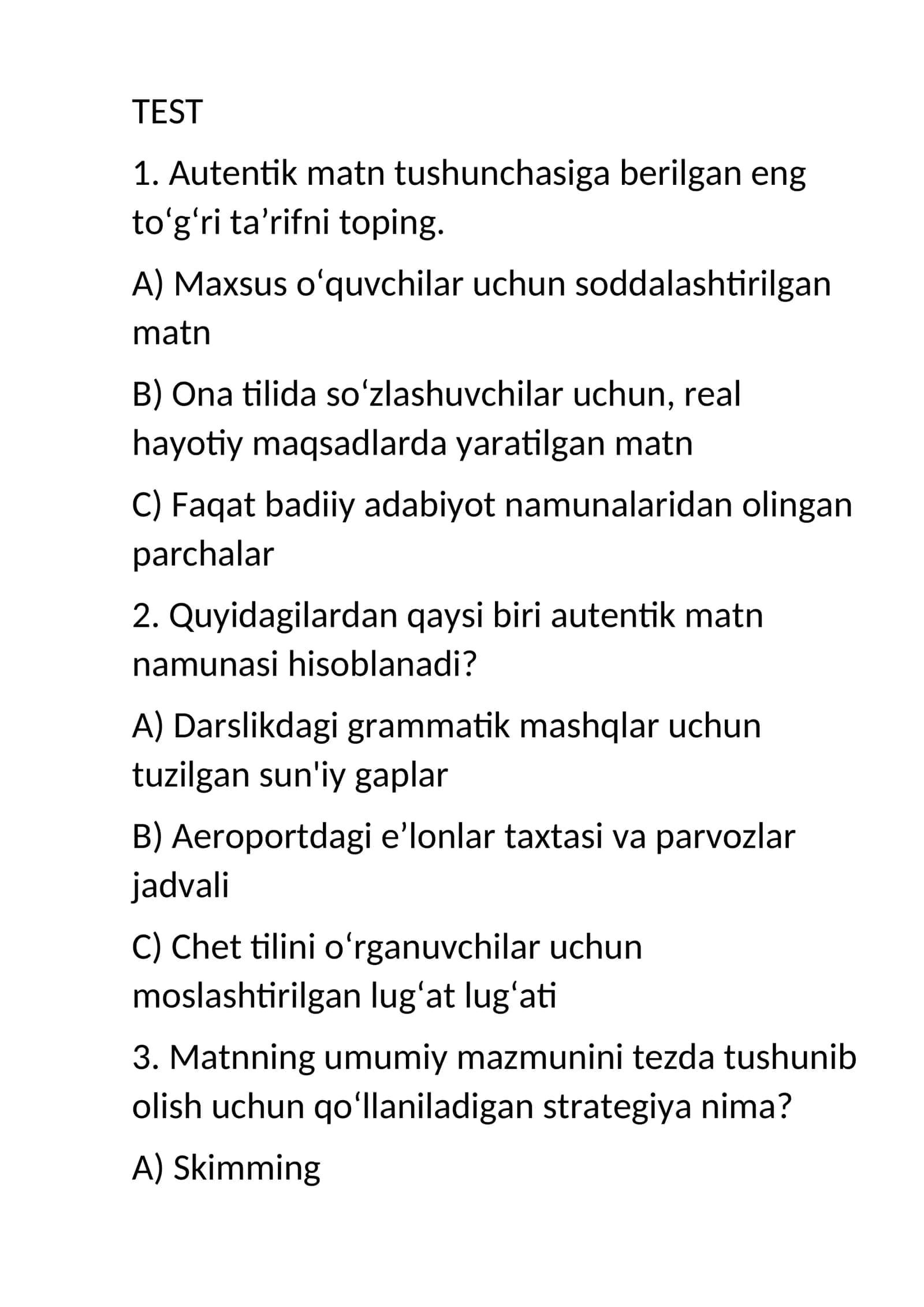 Autentik matnlar