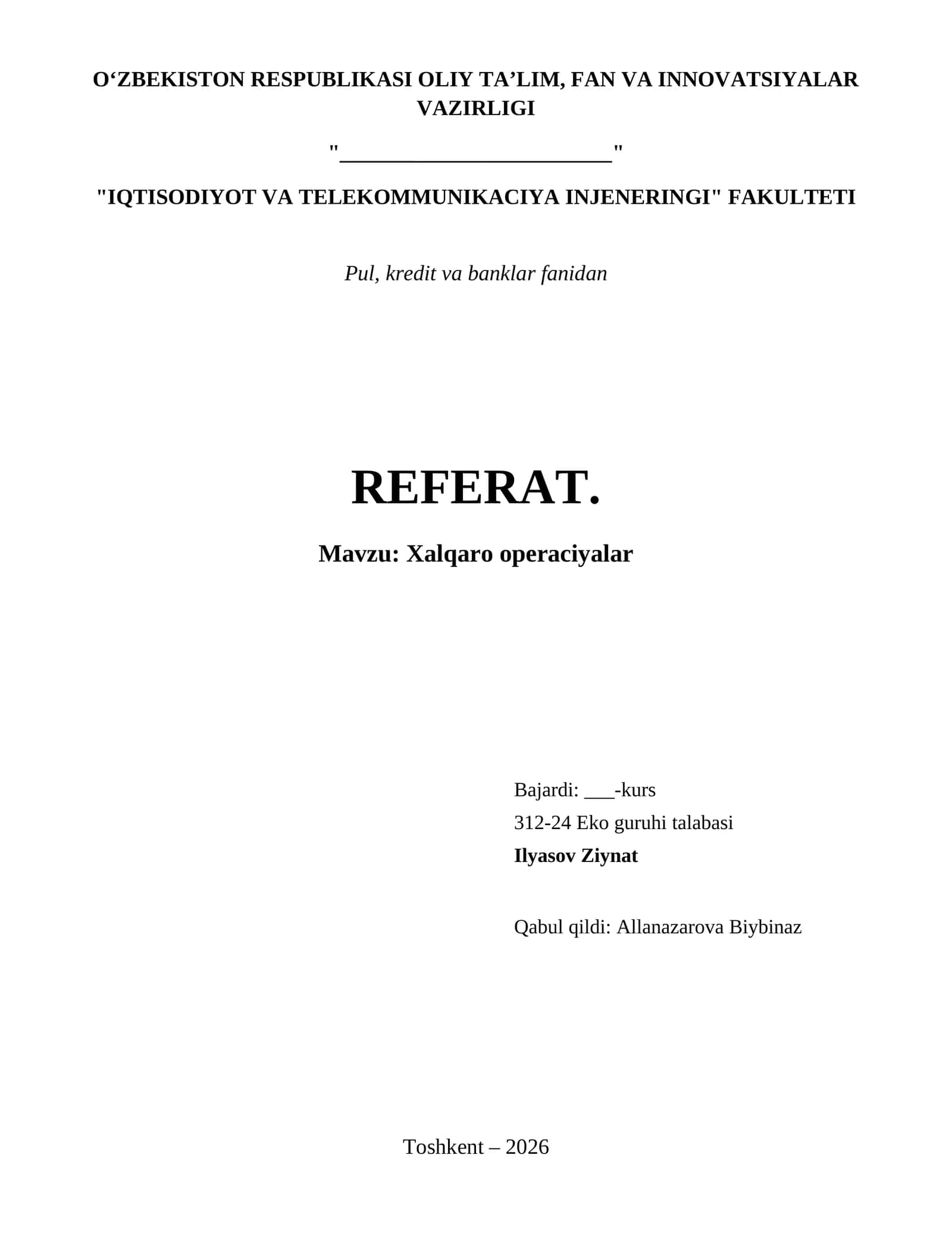 Xalqaro operaciyalar