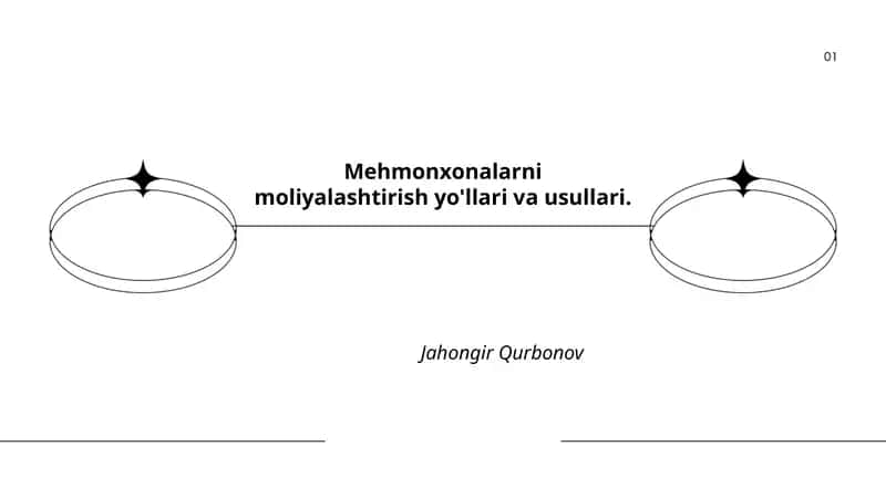 Mehmonxonalarni moliyalashtirish yo'llari va usullari