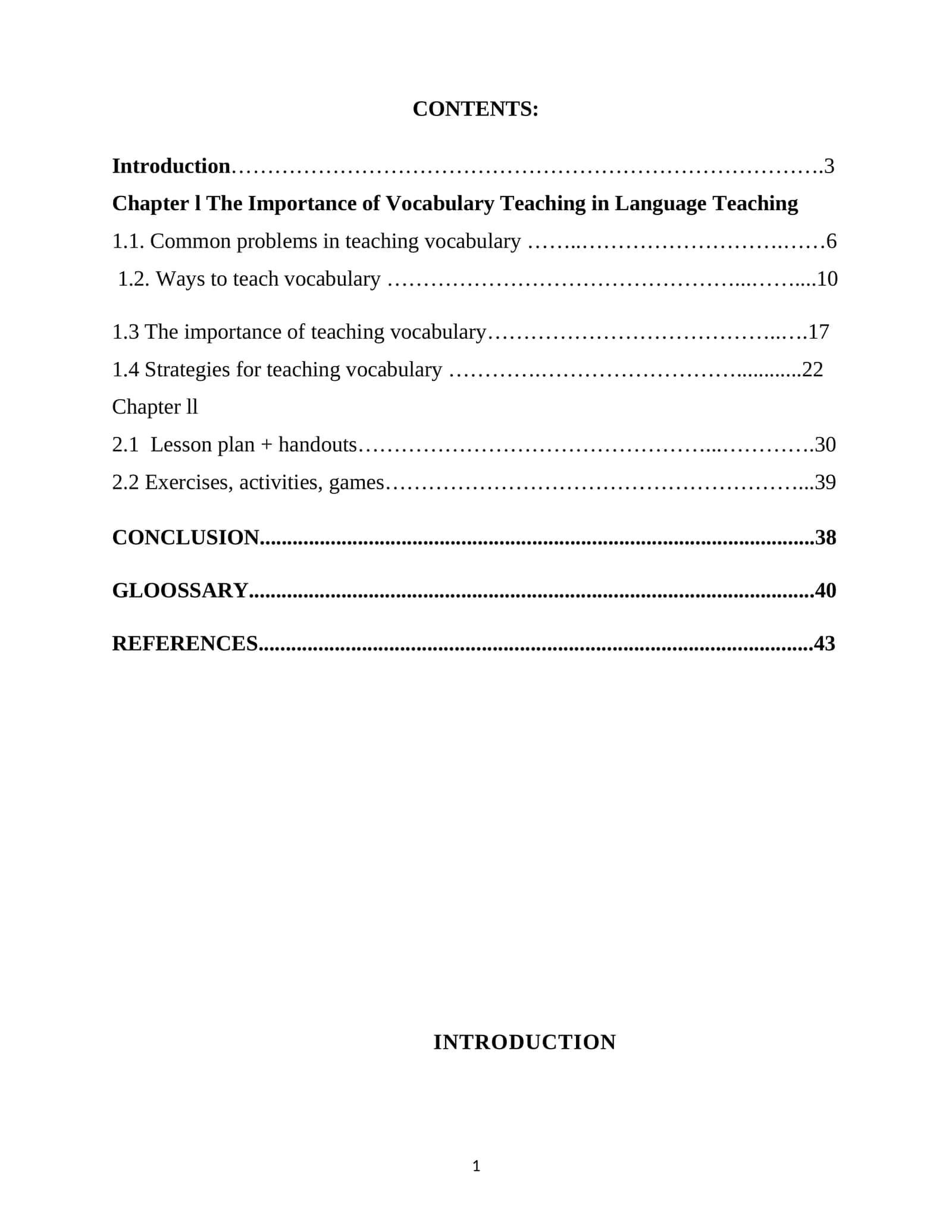 The Importance of Vocabulary Teaching in Language Teaching