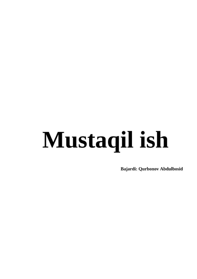 Axborot  texnologiyalari va axborot tizimlari haqida tushunchalar