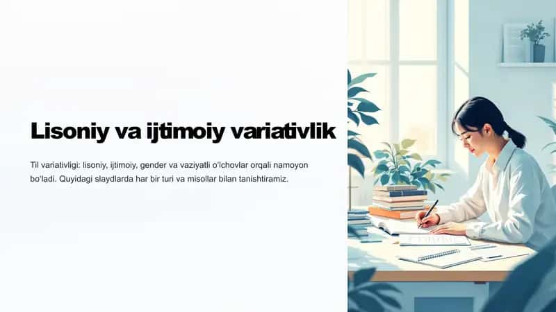Lisoniy va ijtimoiy variativlik