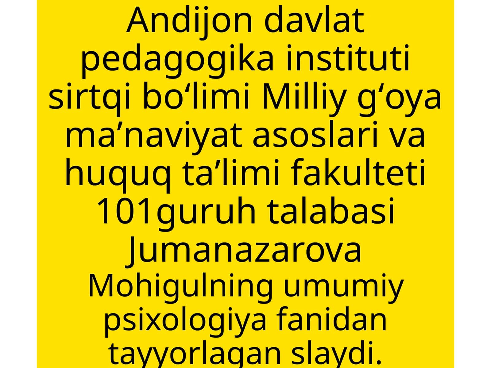 Sezgilar haqida umumiy tushuncha va uning nerv fiziologik asoslari