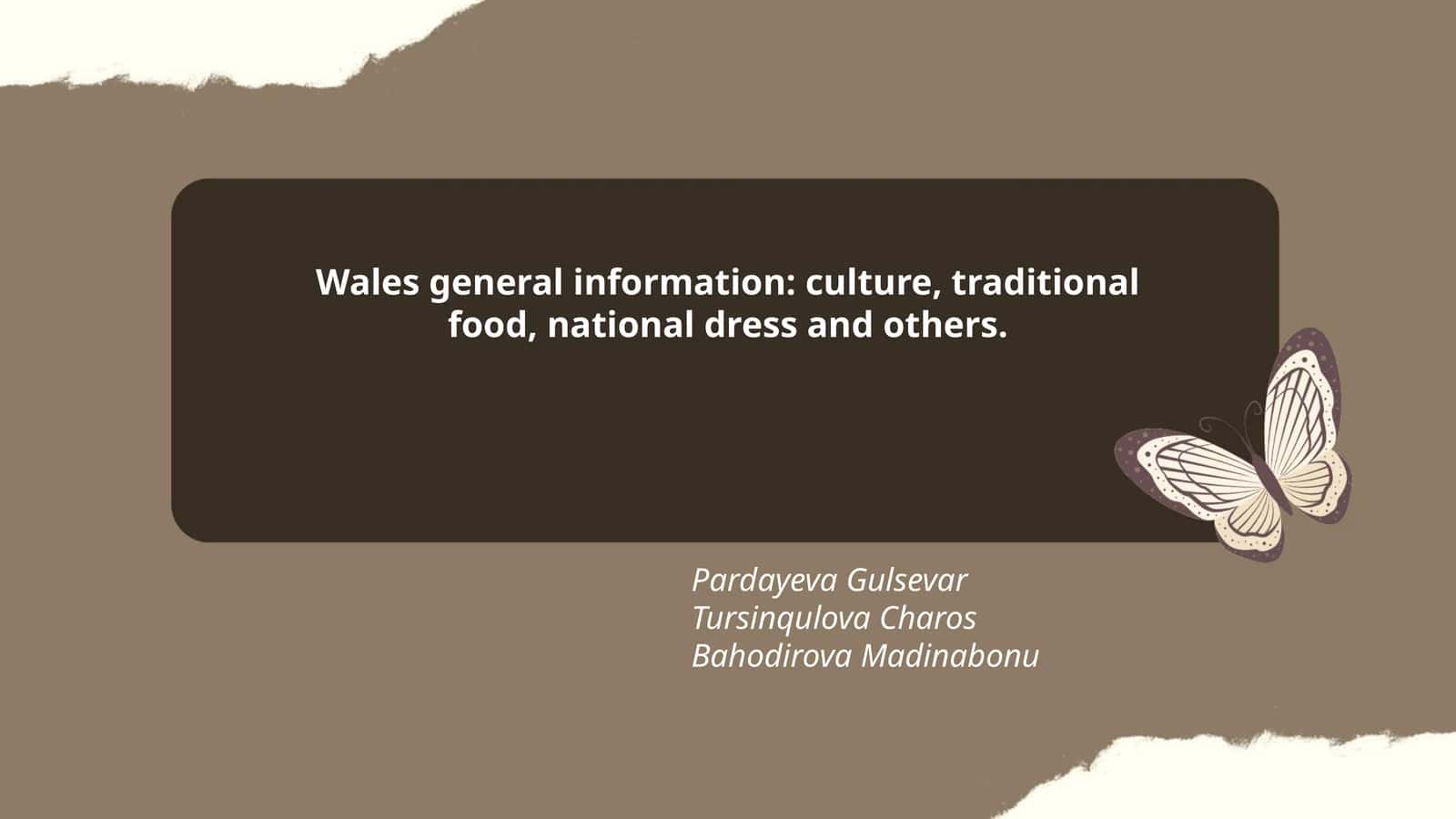 National Dress of Wales