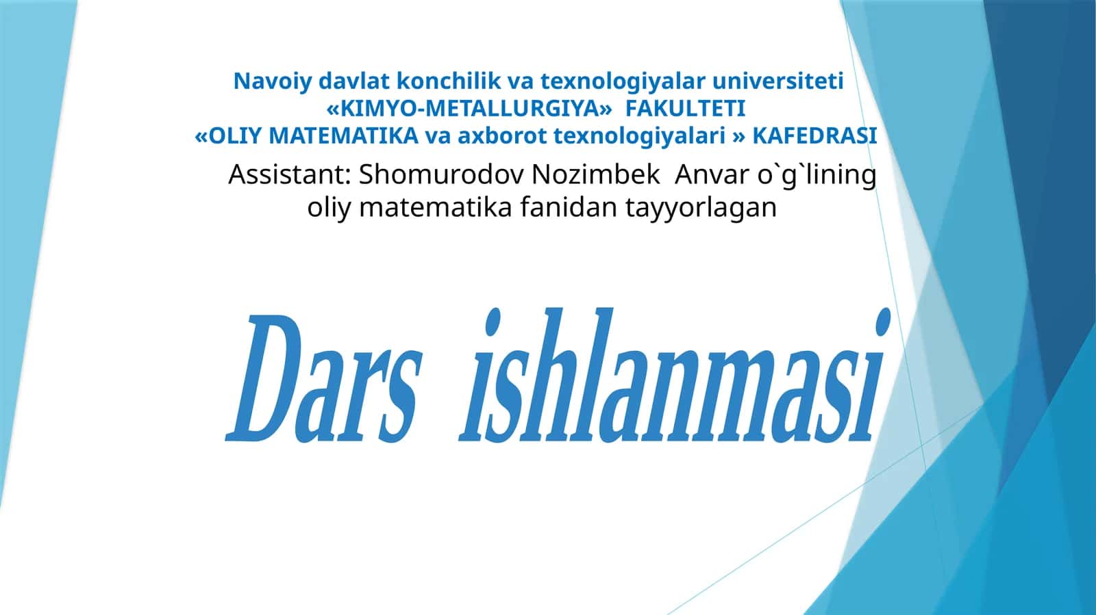 Differensial tenglamalar
