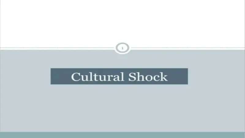 Cultural shock