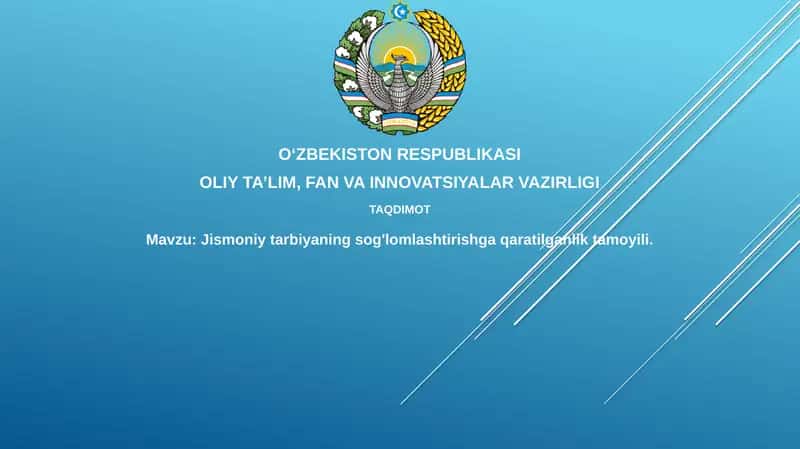 Jismoniy tarbiya va salomatlik
