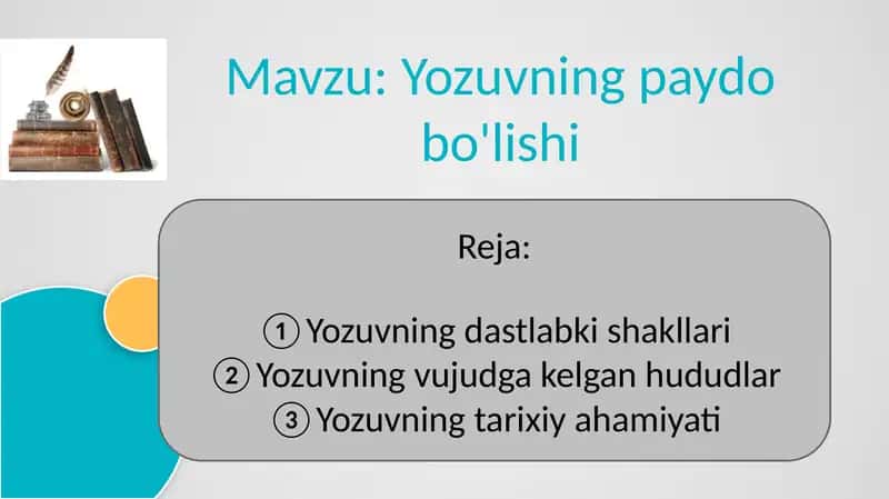 Yozuvning paydo bo'lishi