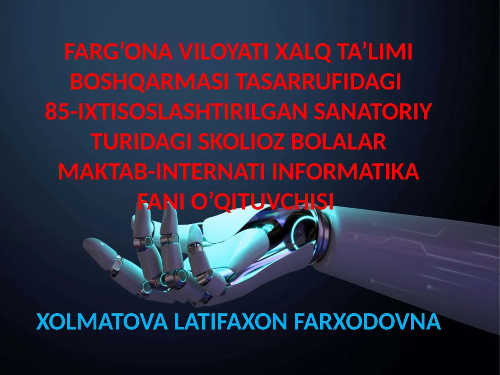 8-sinf Informatika fanidan SMM asosida tadqiqot loyihalarini boshqarish. Telegram tarmog'ida kanal ochish dars ishlanma