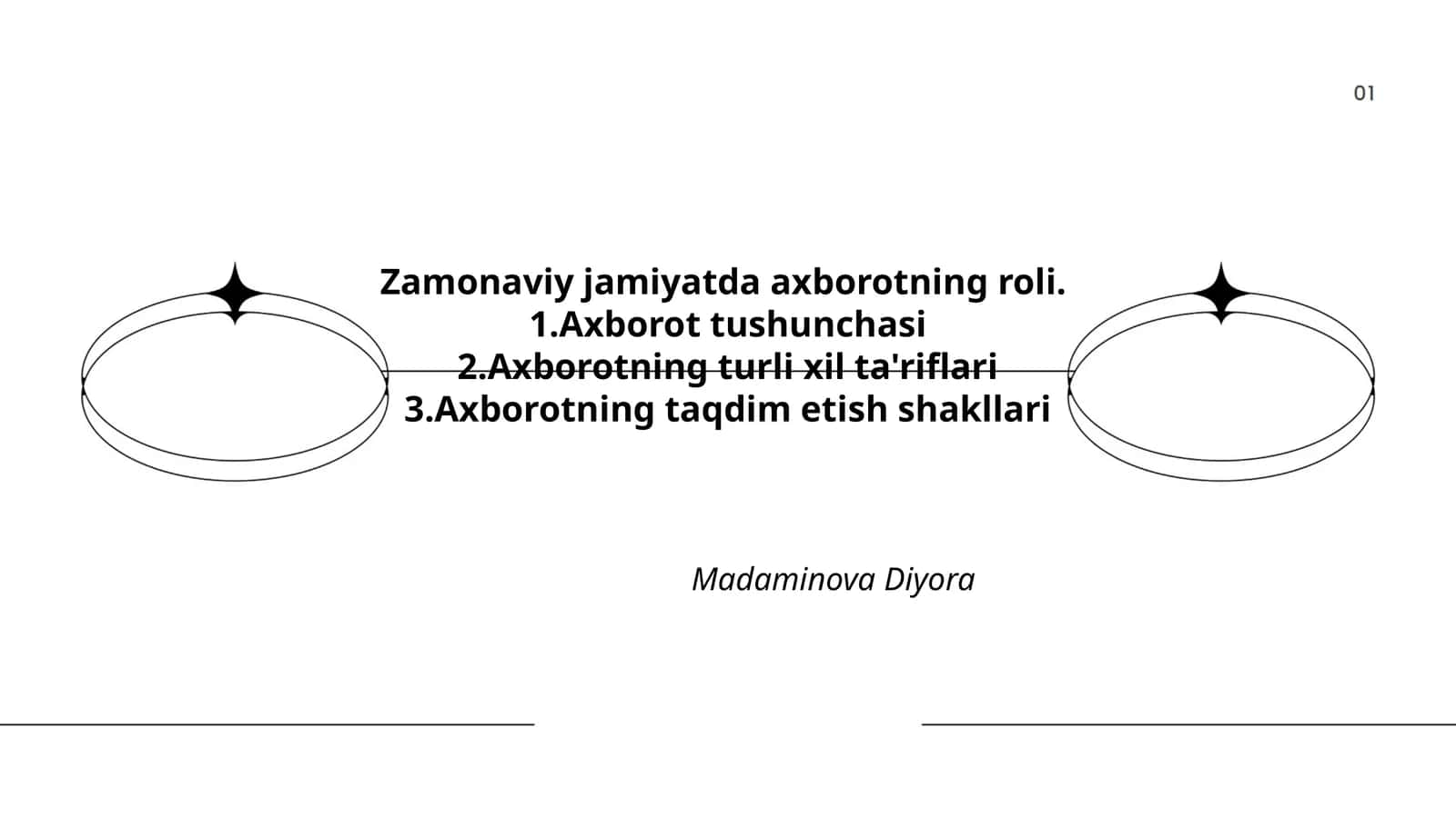 Axborotning turli xil ta'riflari
