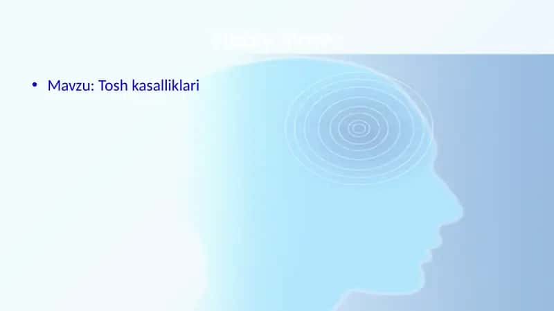 Tosh kasalliklari
