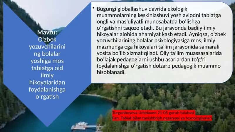 Turgunboyeva Umidaxon 21-05 guruh talabasi