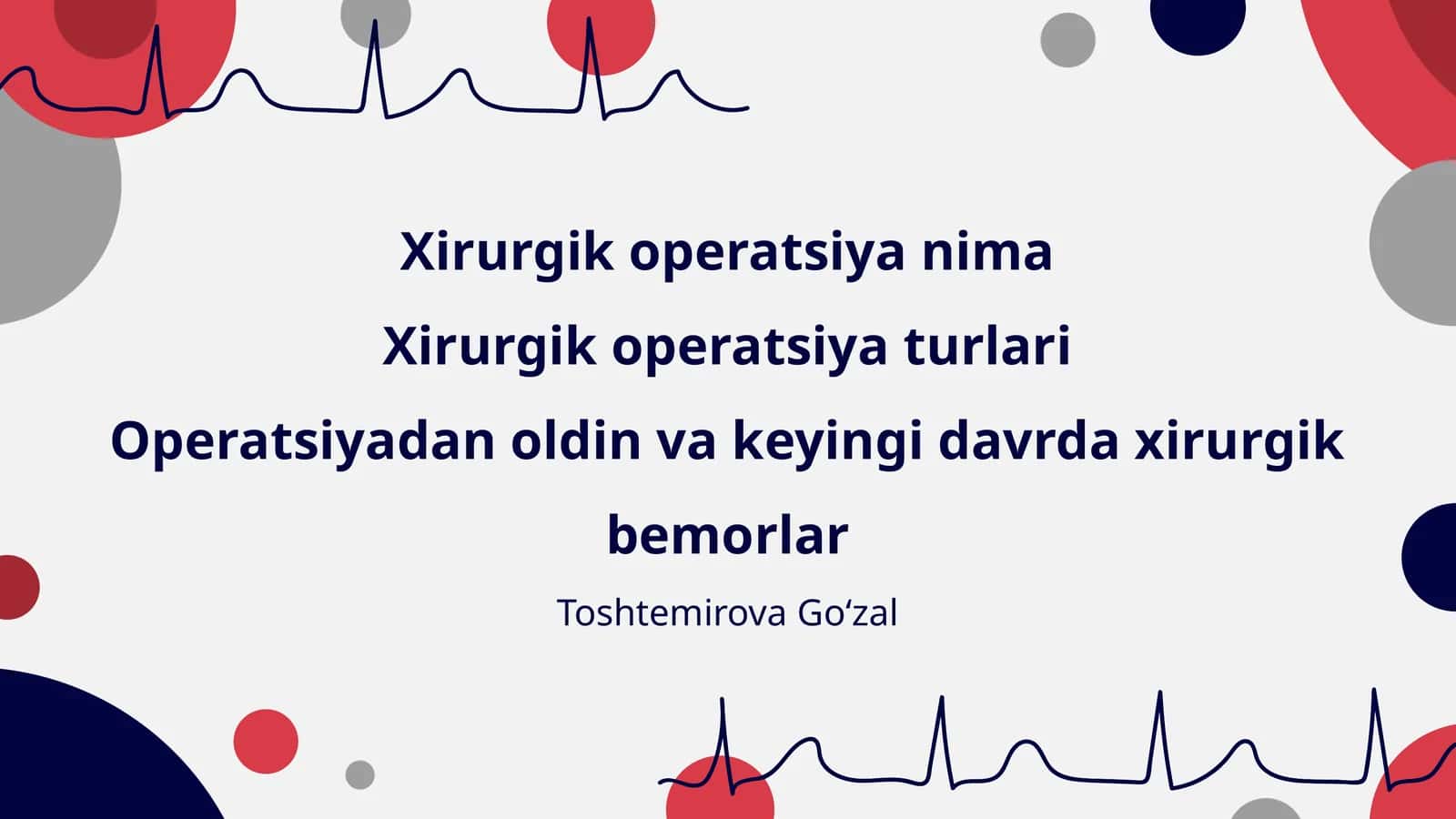Xirurgik operatsiya nima