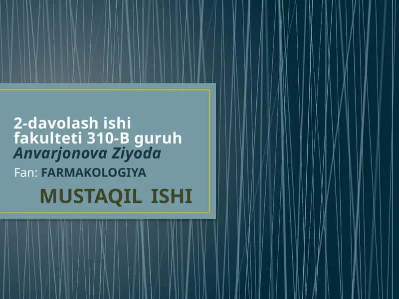 Dorivositalarininazoratqilishdafoydalaniladiganme’yoriyhujjatlar.Dorivositalarining.Davlatreestri